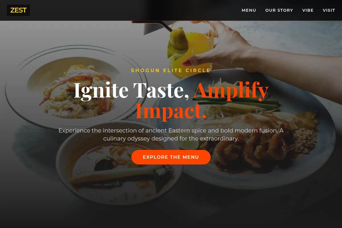 Zest Asian Fusion Food
