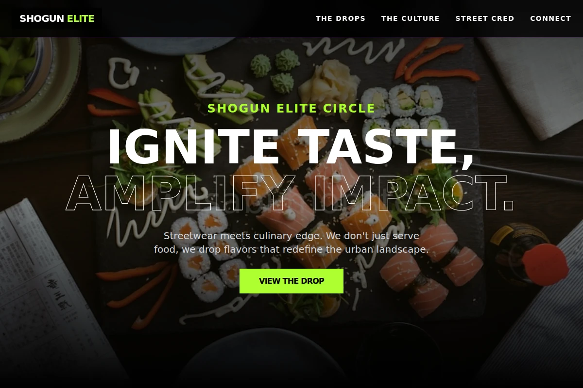 Streetwear Japanese Food